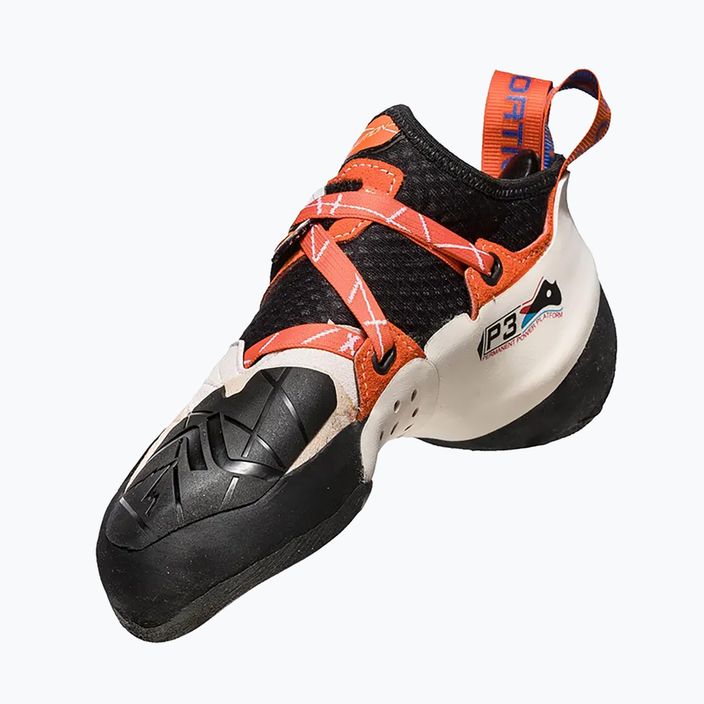 Pantof de alpinism pentru bărbați La Sportiva Solution alb-portocaliu 20H000203 12