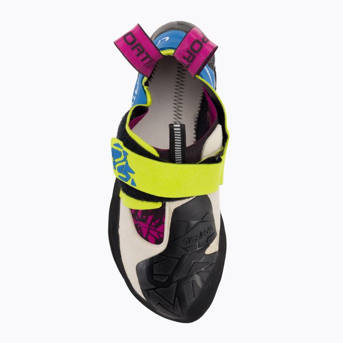 Pantof de alpinism pentru femei La Sportiva Skwama verde măr/albastru de cobalt 6