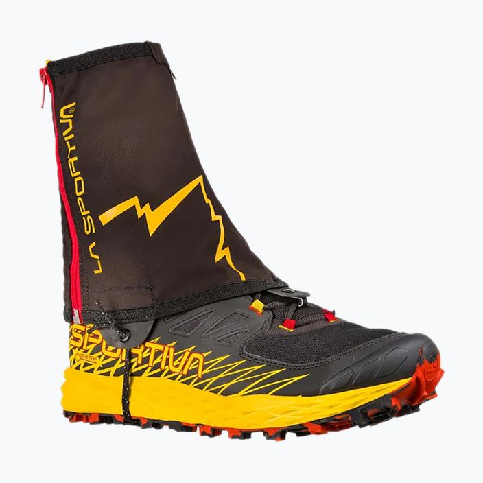 La Sportiva Winter Running Gaiter negru/galben 4