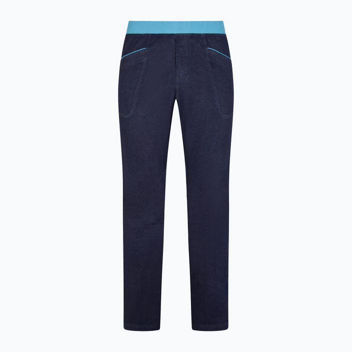 Pantaloni de alpinism pentru bărbați La Sportiva Cave Jeans albastru marin H97610624