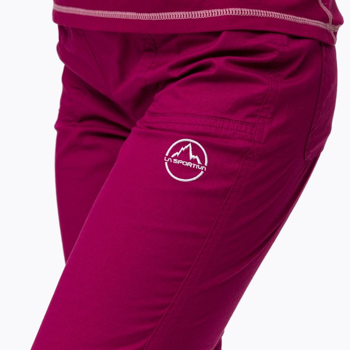 Pantaloni de alpinism pentru femei La Sportiva Itaca roșu O37502405B 4