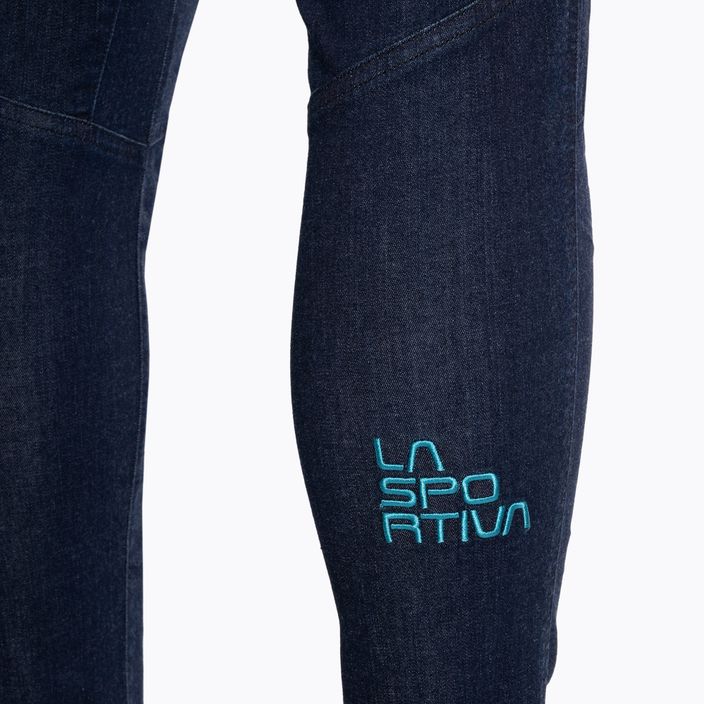 Pantaloni de drumeție pentru femei La Sportiva Miracle Jeans blugi/topaz 4