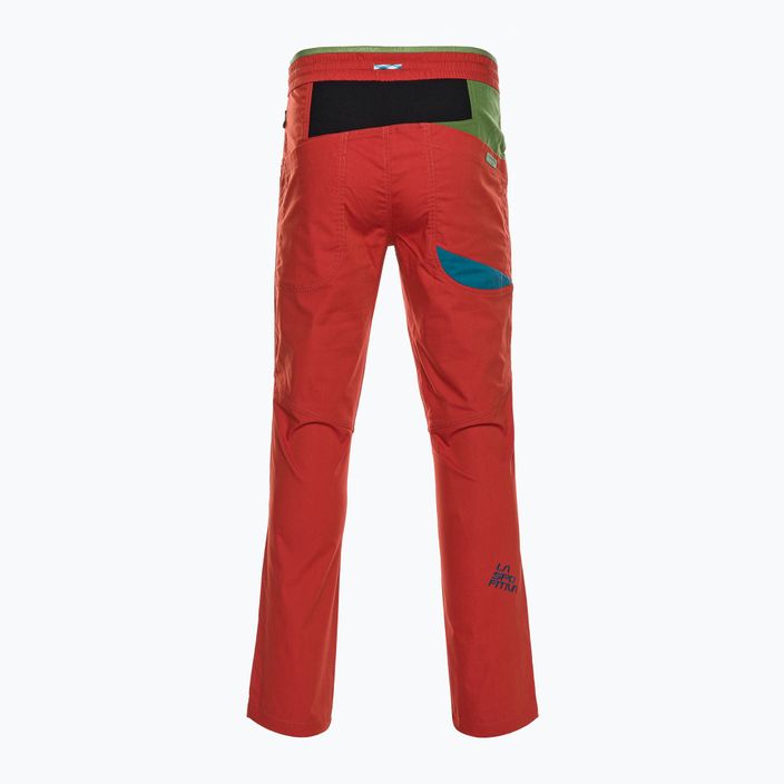 Pantaloni de alpinism pentru bărbați La Sportiva Fuente roșu N69313718 2