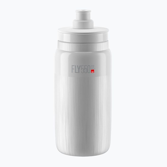 Bidon de biciletă Elite FLY Tex 550 ml white/grey logo 2