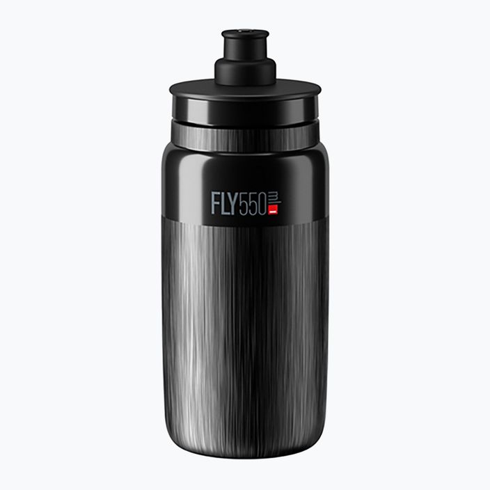 Bidon de biciletă Elite FLY Tex 550 ml black/grey logo