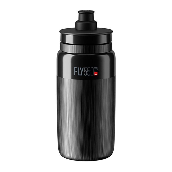 Bidon de biciletă Elite FLY Tex 550 ml black/grey logo 2