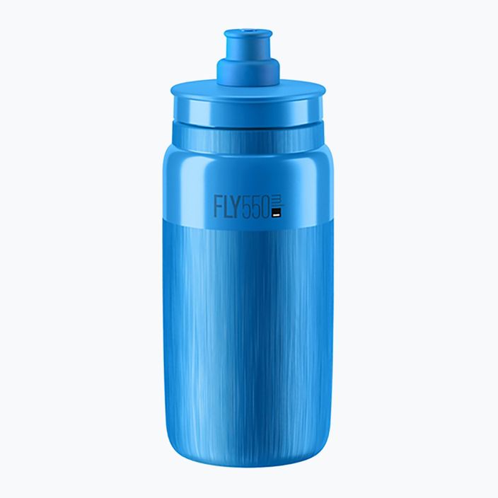 Bidon de biciletă Elite FLY Tex 550 ml blue/grey logo blue/grey logo