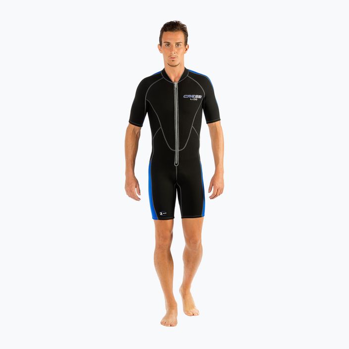 Costum de scufundări pentru bărbați Cressi Lido 2 mm negru-albastru LV455003