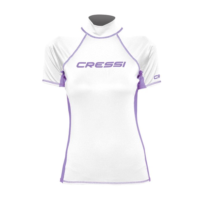 Tricou de înot pentru femei Cressi Rash Guard S/SL alb și violet LW476802 2