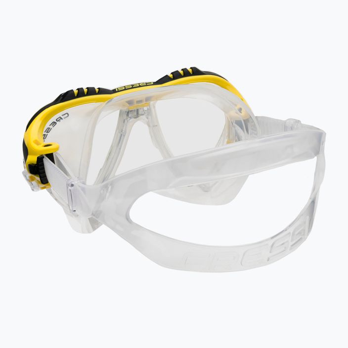 Set de scufundări Cressi Matrix + mască Gamma + snorkel galben DS302504 4