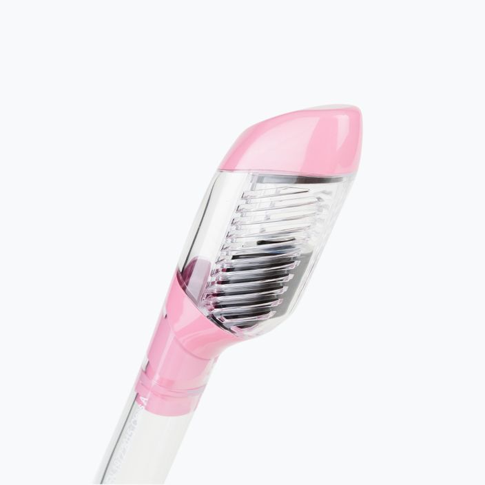 Cressi Dry snorkel transparent/roz ES259 2