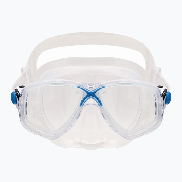 Set de scufundări Cressi Marea + mască Gamma + snorkel albastru/incolor DM1000052 2