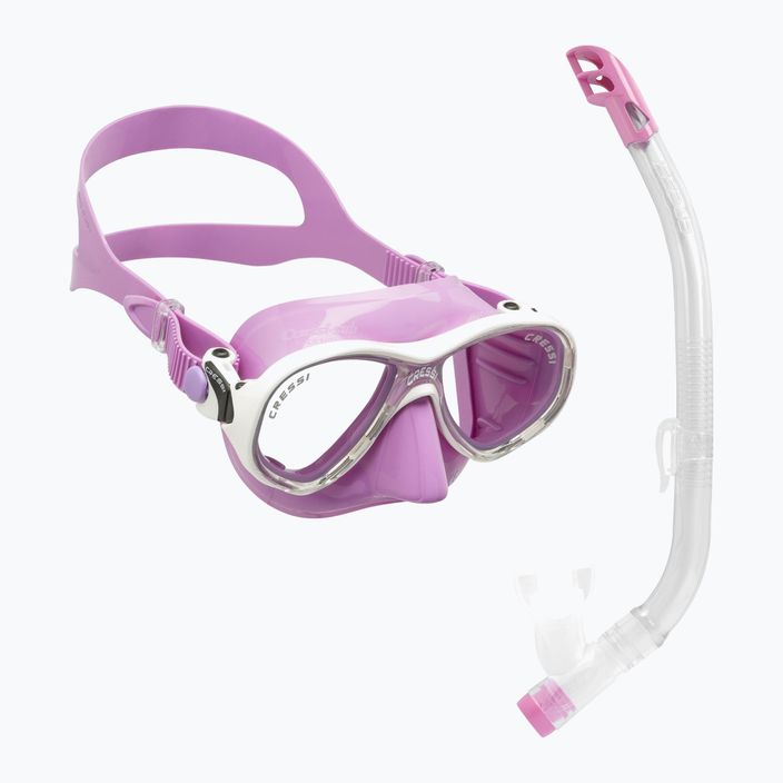 Set de snorkeling pentru copii Cressi Marea + Top lilac