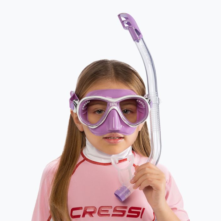 Set de snorkeling pentru copii Cressi Marea + Top lilac 3