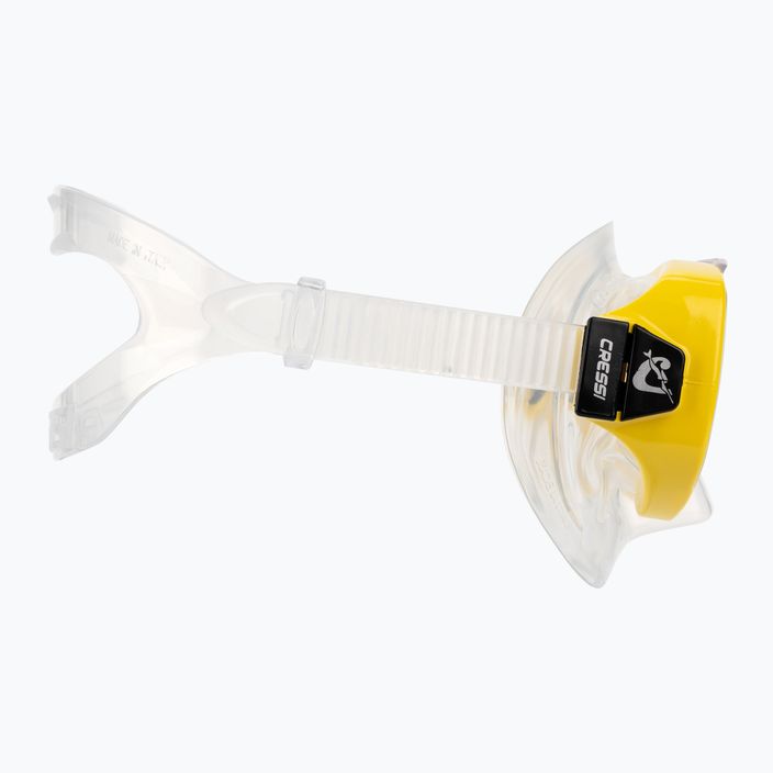 Cressi Onda kit de snorkel pentru copii + mască Mexico + snorkel transparent galben DM1010131 3