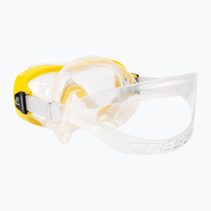Cressi Onda kit de snorkel pentru copii + mască Mexico + snorkel transparent galben DM1010131 4