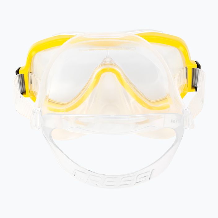 Cressi Onda kit de snorkel pentru copii + mască Mexico + snorkel transparent galben DM1010131 5