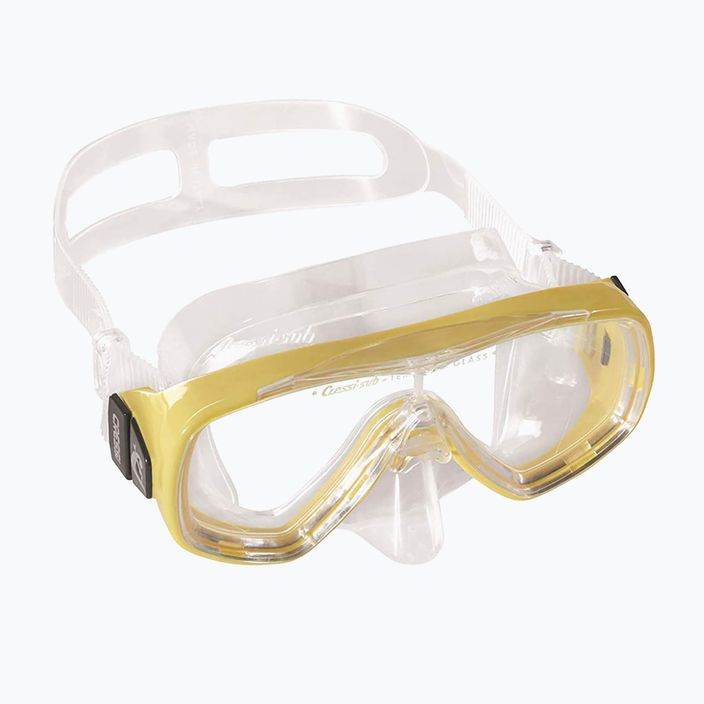 Cressi Onda kit de snorkel pentru copii + mască Mexico + snorkel transparent galben DM1010131 10