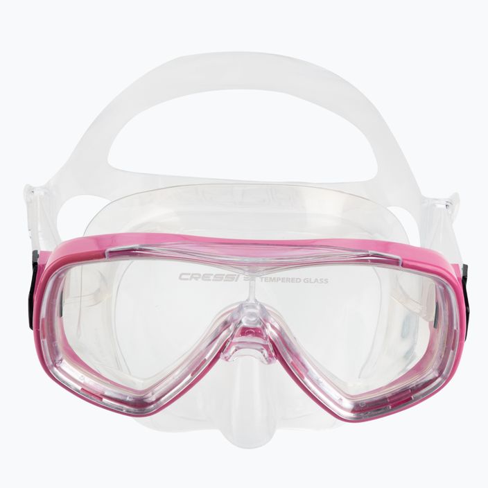 Cressi Ondina kit de snorkel pentru copii + mască Top + snorkel roz transparent DM1010134 2