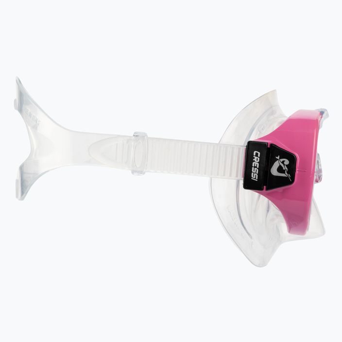 Cressi Ondina kit de snorkel pentru copii + mască Top + snorkel roz transparent DM1010134 3