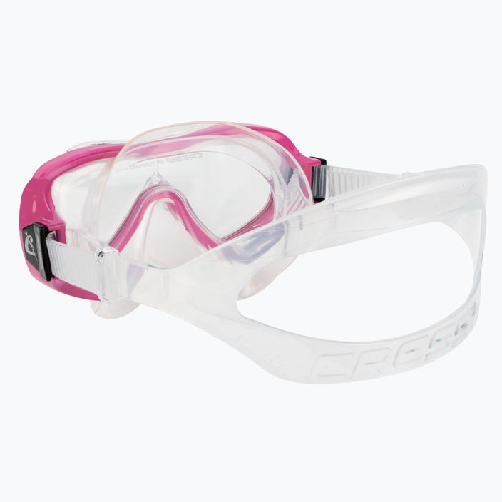 Cressi Ondina kit de snorkel pentru copii + mască Top + snorkel roz transparent DM1010134 4