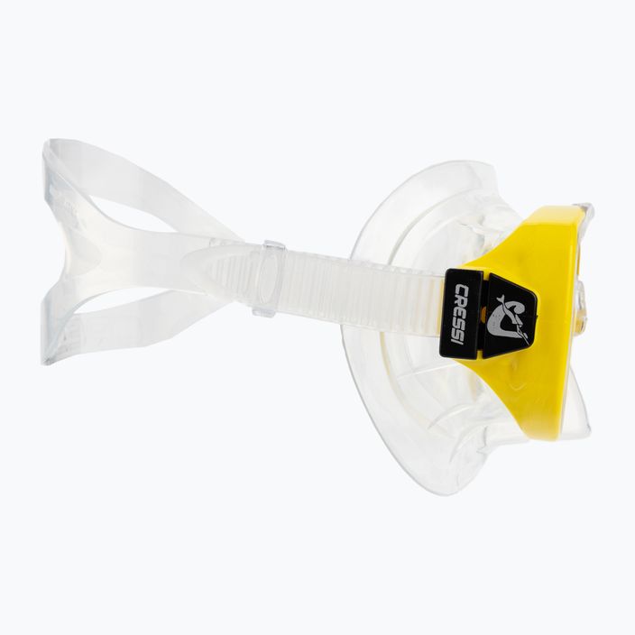 Set de scufundări Cressi Onda + Mexico mască + tub incolor-galben DM1010151 3