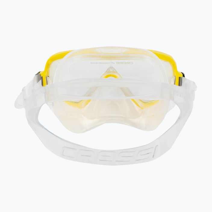Set de scufundări Cressi Onda + Mexico mască + tub incolor-galben DM1010151 5