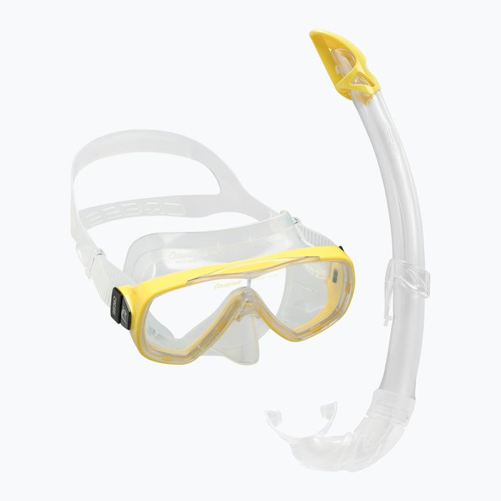 Set de scufundări Cressi Onda + Mexico mască + tub incolor-galben DM1010151 9