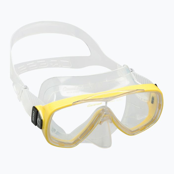Set de scufundări Cressi Onda + Mexico mască + tub incolor-galben DM1010151 10
