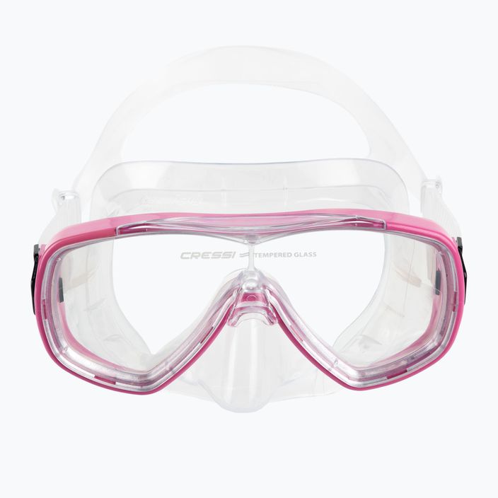 Set de scufundări Cressi Onda + Mexico incolor-roz DM1010154 2