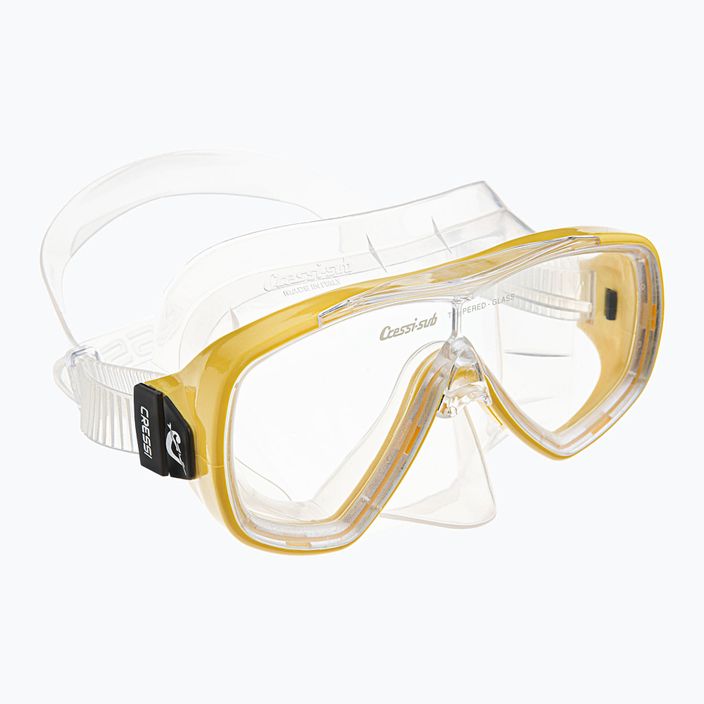 Mască de scufundări Cressi Onda clear/yellow