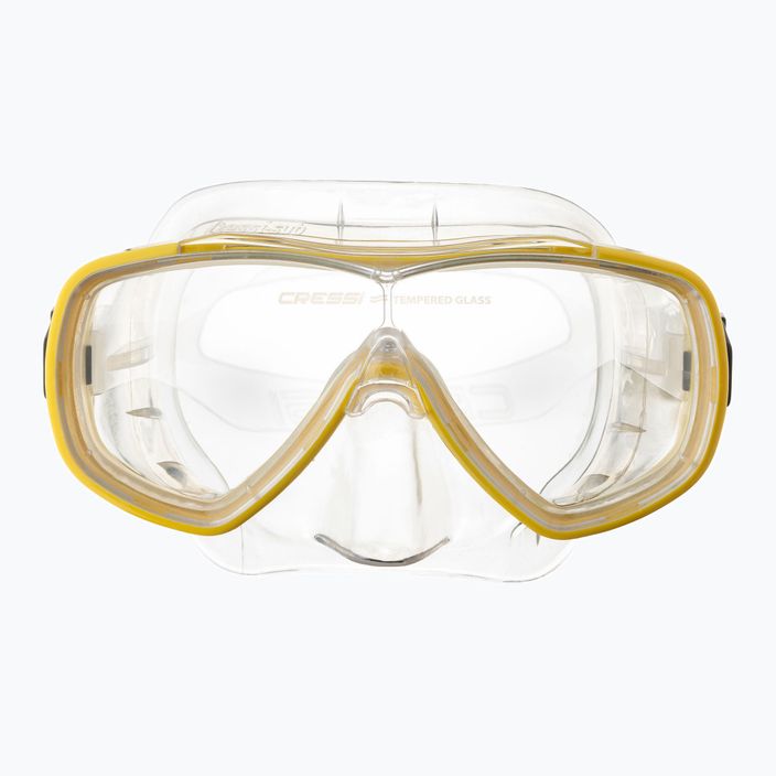 Mască de scufundări Cressi Onda clear/yellow 2