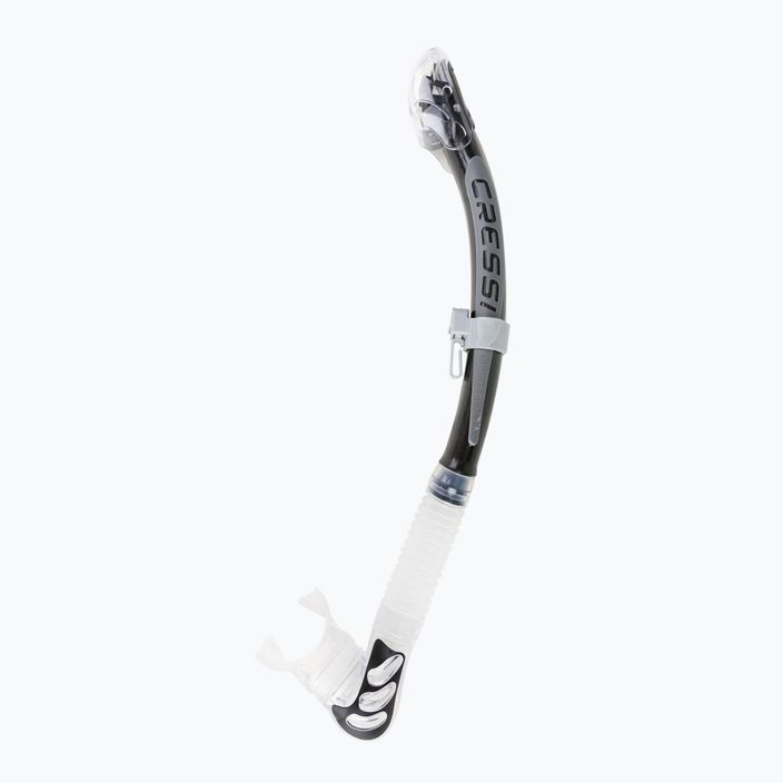 Cressi Alpha Ultra Dry negru/argintiu snorkel ES258
