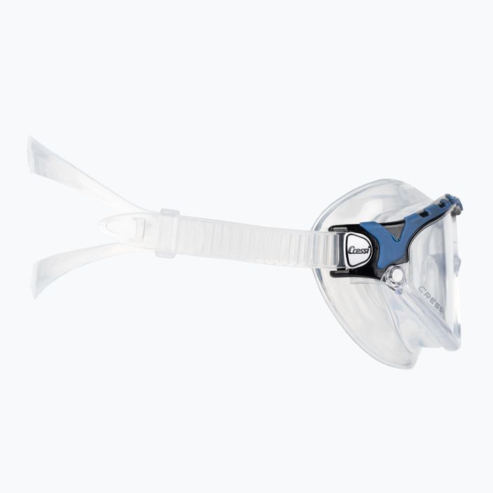 Mască de înot Cressi Skylight incolor-albastră DE203320 3
