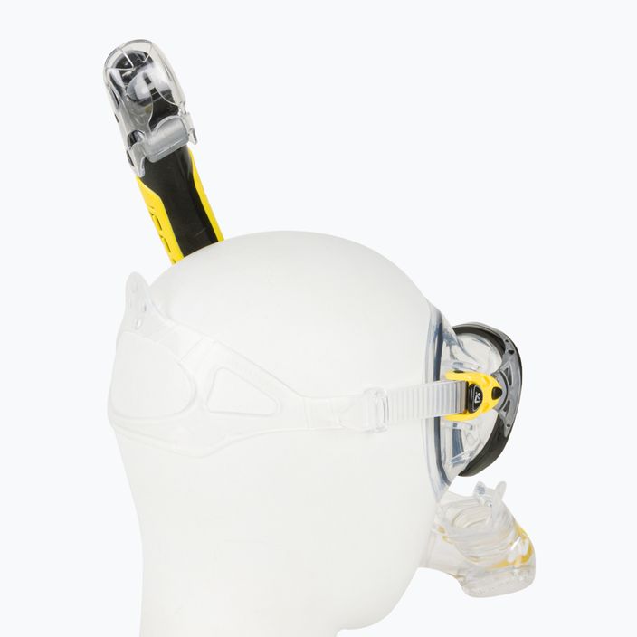 Set de scufundări Cressi Big Eyes Evolution + mască Alpha Ultra Dry + snorkel galben DS337010 4