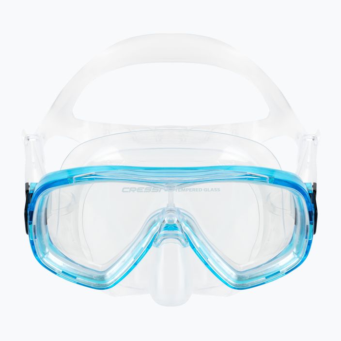 Cressi Ondina kit de snorkel pentru copii + mască Top + snorkel Clear Aquamarine DM1010133 2