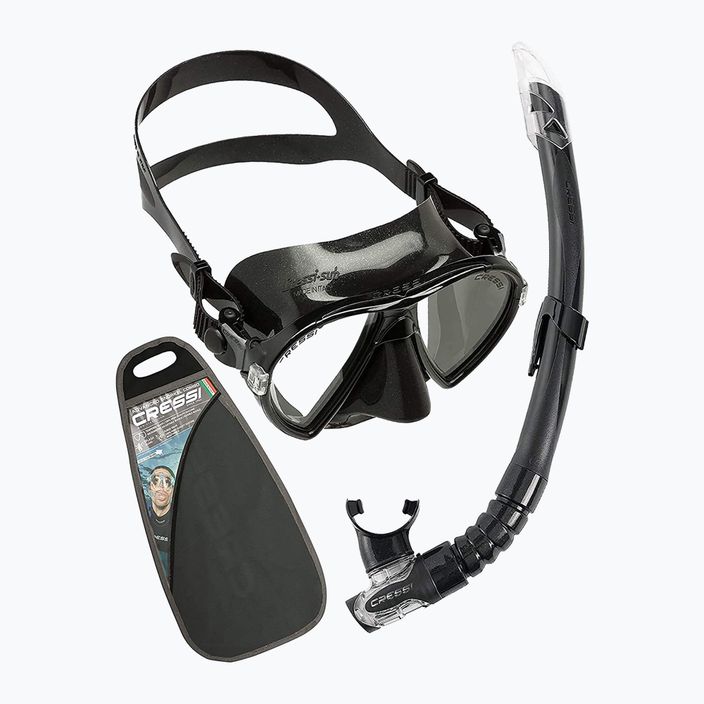 Cressi set de snorkelling Ocean mască + snorkel Gamma negru WDM1000125