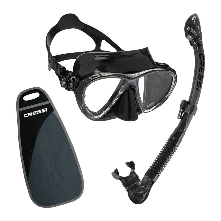 Set de scufundări Cressi Big Eyes Evolution + mască Alpha Ultra Dry + snorkel negru WDS337550 2