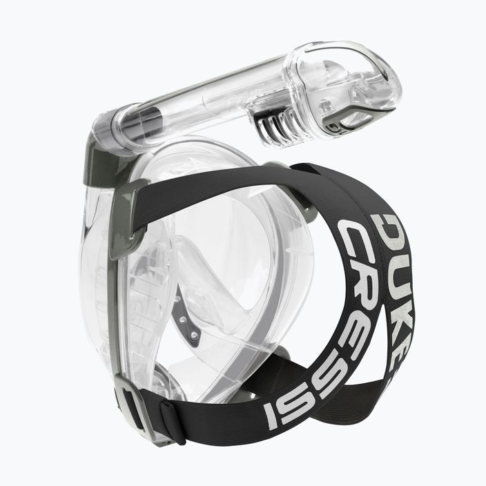 Cressi Duke Dry mască gri cu fața întreagă pentru snorkelling XDT000000 8