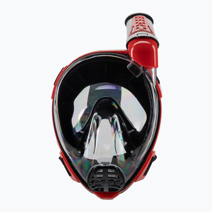 Masca de snorkel Cressi Duke Dry Full Face negru/roșu XDT005058 2