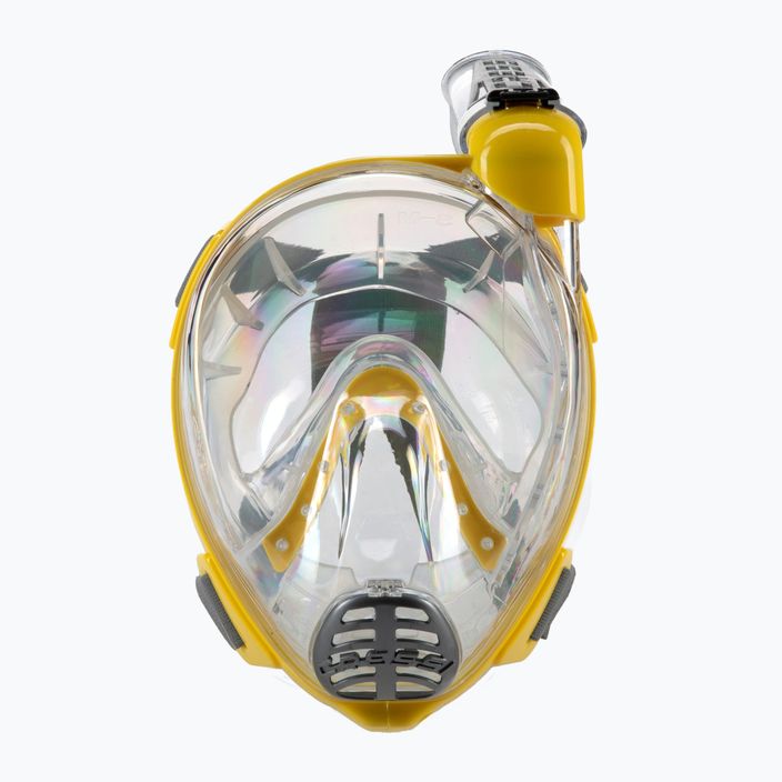 Cressi Duke Dry Mască completă pentru snorkelling galben XDT000010 2