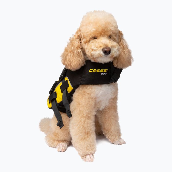 Vestă de siguranță pentru cățel  Cressi Dog Life Jacket black/yellow 2