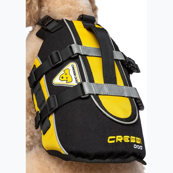 Vestă de siguranță pentru cățel  Cressi Dog Life Jacket black/yellow 4
