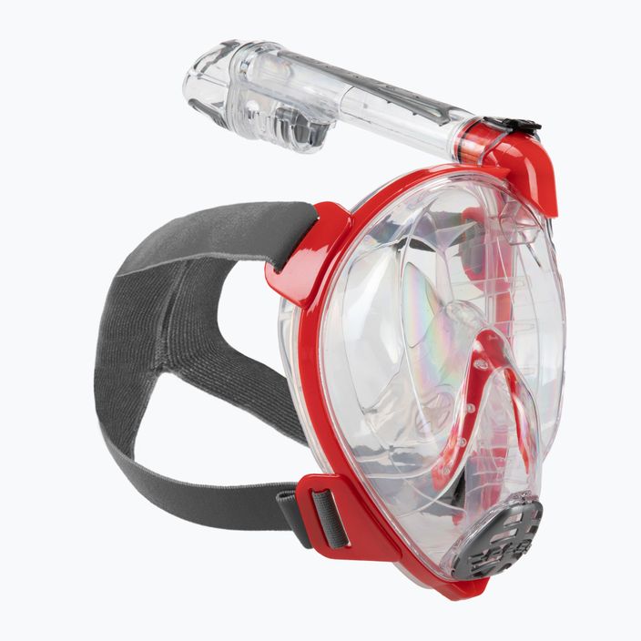 Cressi Duke Dry mască de față completă pentru snorkelling roșu XDT000058