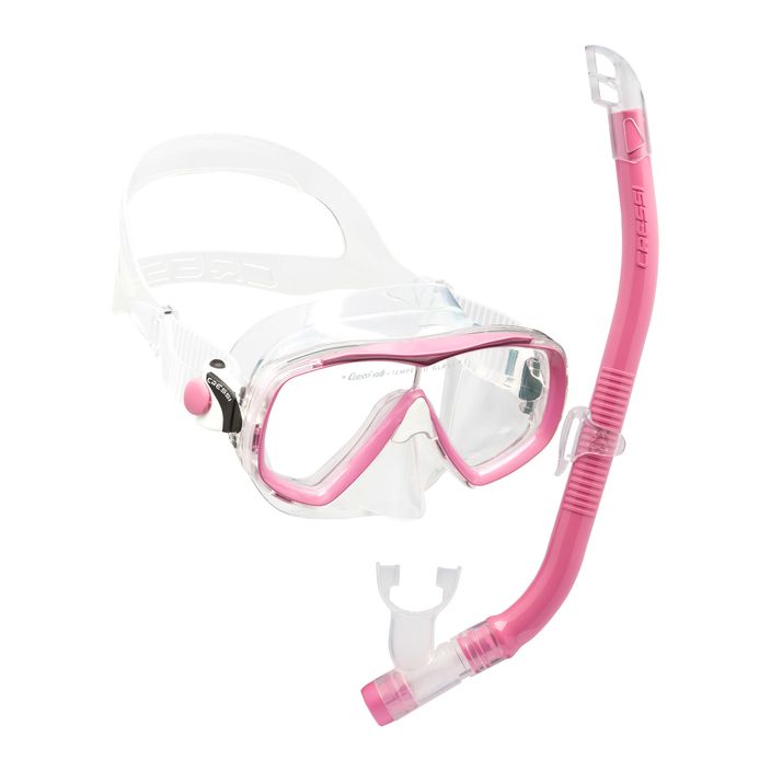 Cressi Estrella Jr Set Snorkel pentru copii + Mască + Snorkel Top roz DM350040 2