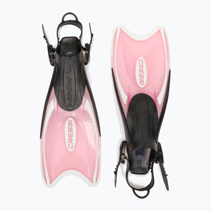 Set de scufundări Cressi Mini Palau Bag copii mască + snorkel + aripioare roz CA123129 3