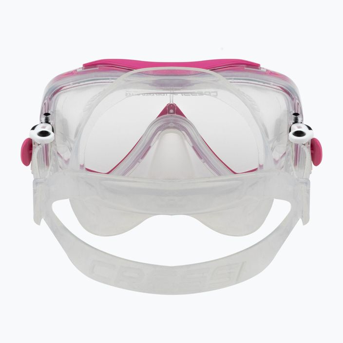 Set de scufundări Cressi Mini Palau Bag copii mască + snorkel + aripioare roz CA123129 9