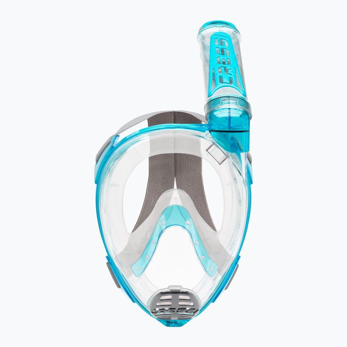 Mască Cressi Duke Dry Full Face pentru snorkelling Turquoise XDT000025 2