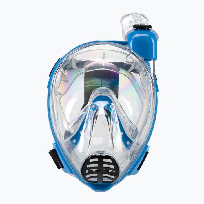 Mască completă Cressi Baron pentru snorkelling albastru / incolor XDT020020 2