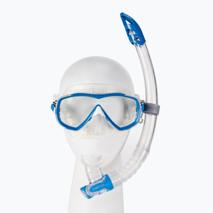 Cressi set de snorkelling Estrella mască + Gamma snorkel albastru transparent DM340020